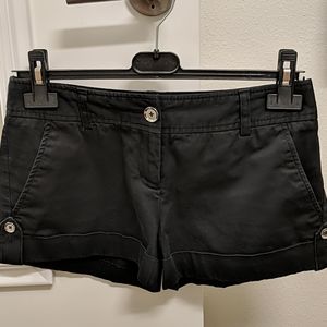 Express Design Studio 2-1/2" Button Tab Shorts
